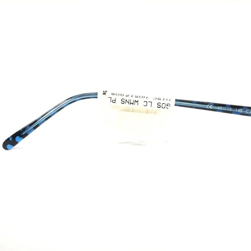 See Petite Eyeglasses Frames 5117 C.K2 Clear Blue Cat Eye Rectangular 49-15-140